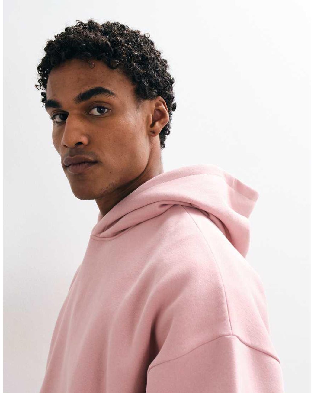 ASOS Pink Extreme Oversized Hoodie With Print for men