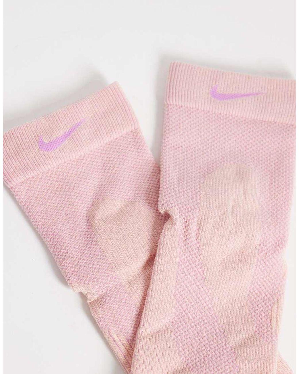 Nike Pink Lightweight Crew Socks for men