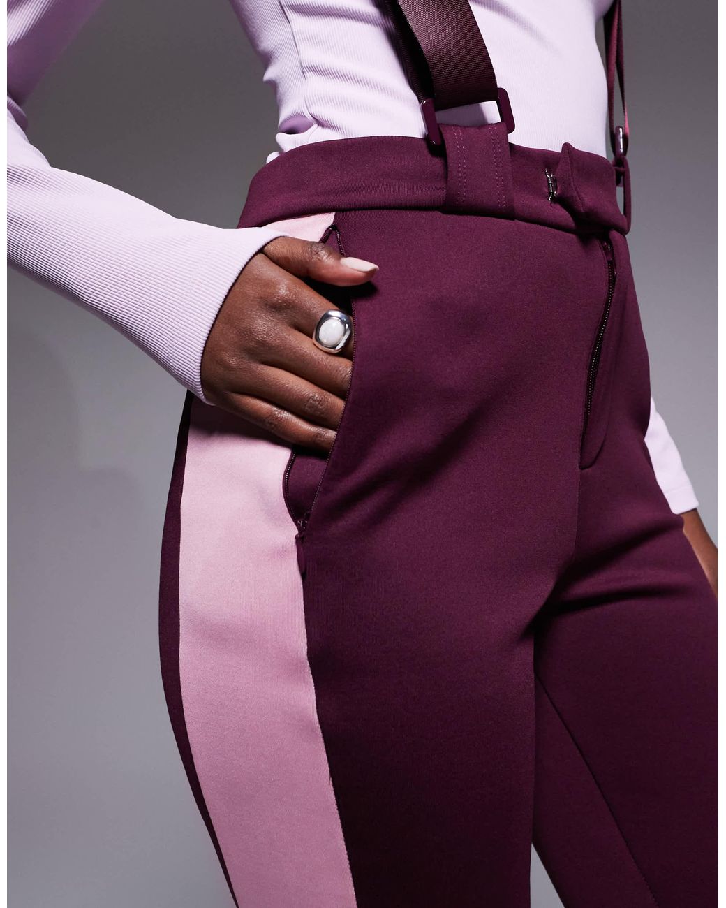 Threadbare Purple – ski-latzhose