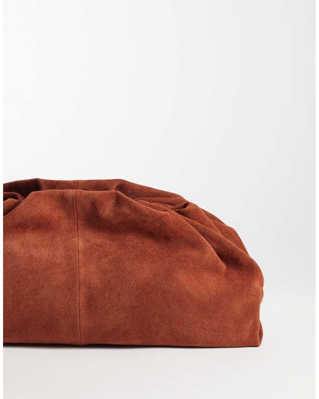 ASOS Brown Suede Cloud Clutch