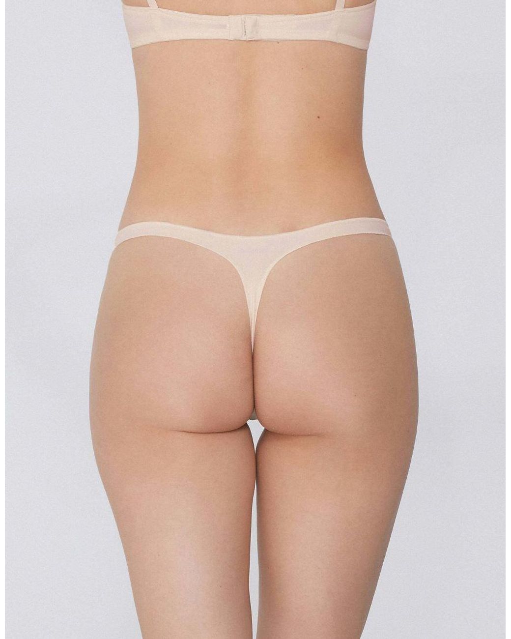 Tezenis White Microfibre G-String