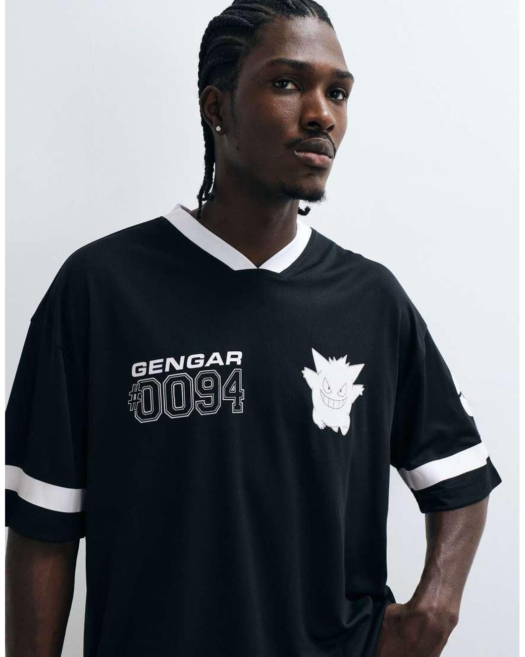 ASOS White Oversized T-shirt With Gengar Pokemon Print for men