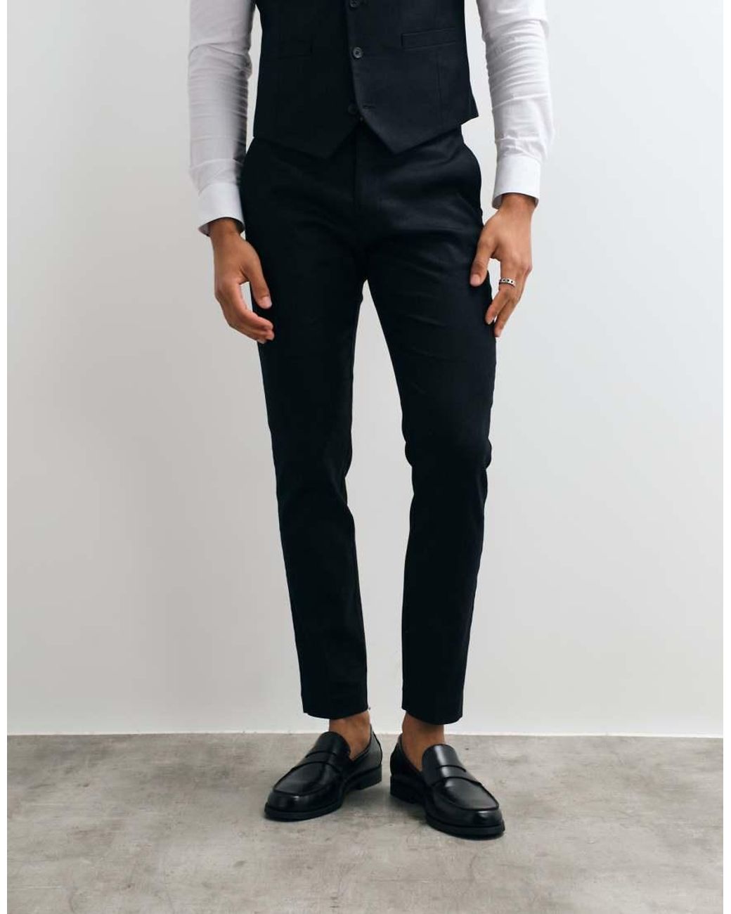 ASOS Black Skinny Suit Pants for men