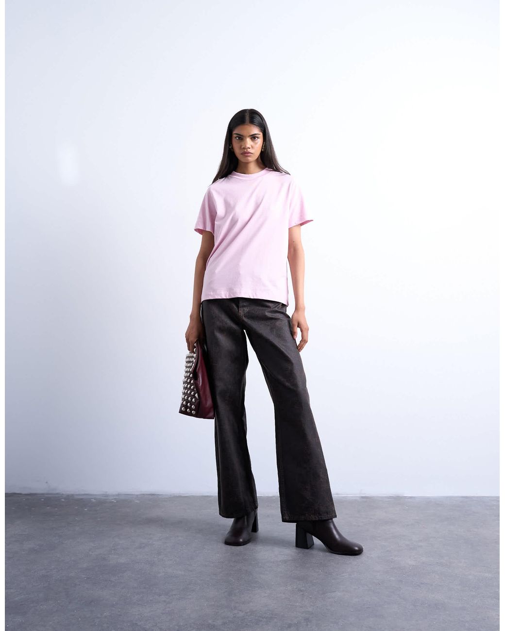 TOPSHOP Purple Classic Tee