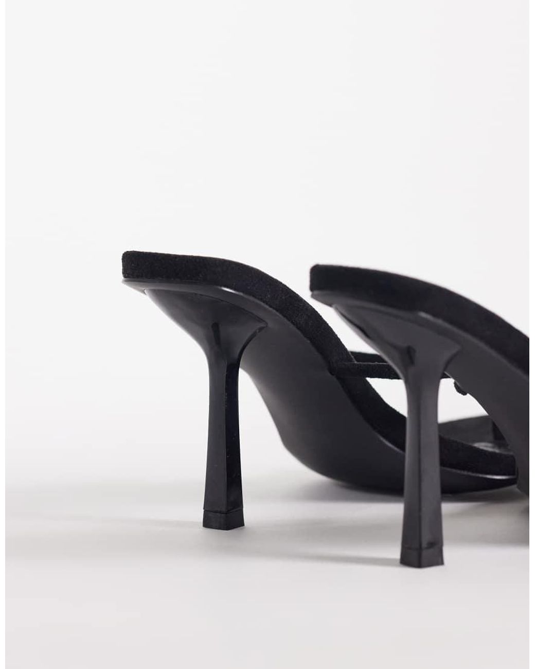 SIMMI Blue Simmi London Wide Fit Asra Heeled Mule Sandals
