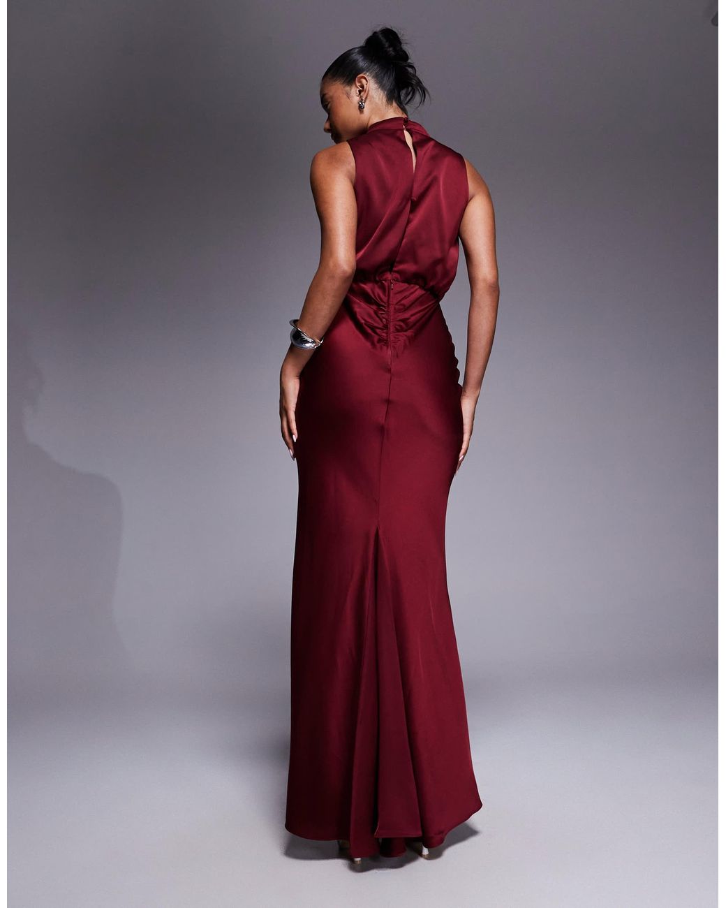 strapless open back dress Open Back Long Sleeve Gown
