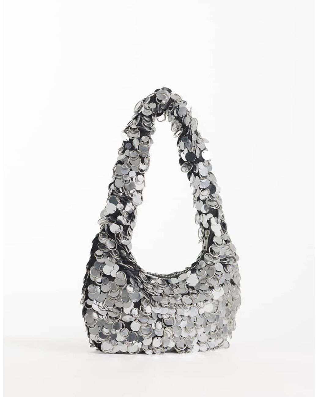 ASOS Gray Disc Shoulder Bag