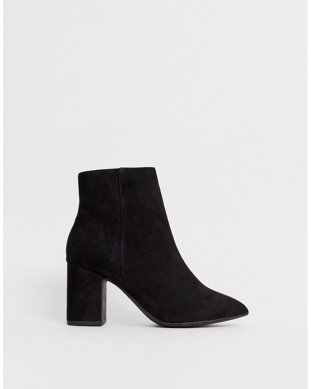new look black pointed boots