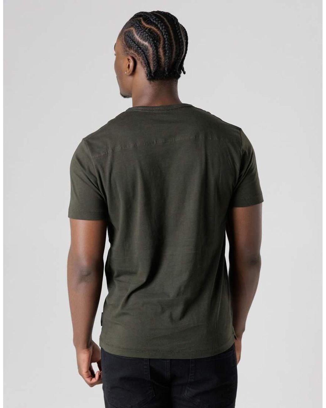 French Connection Blue 5 Pack Cotton Crew Neck Short Sleeve T-Shirts for men