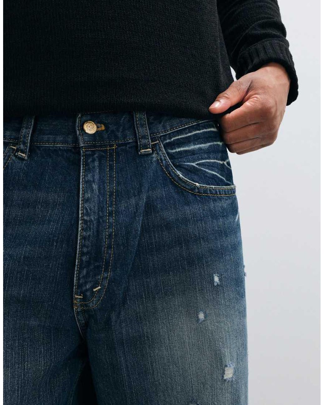 Cheap Monday Blue Looser baggy Jeans for men
