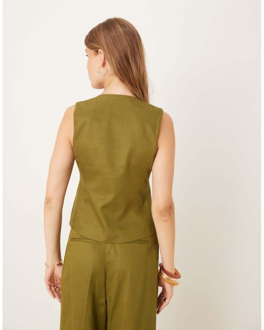 Nobody's Child Natural Pippa Crew Neck Waistcoat Co-Ord