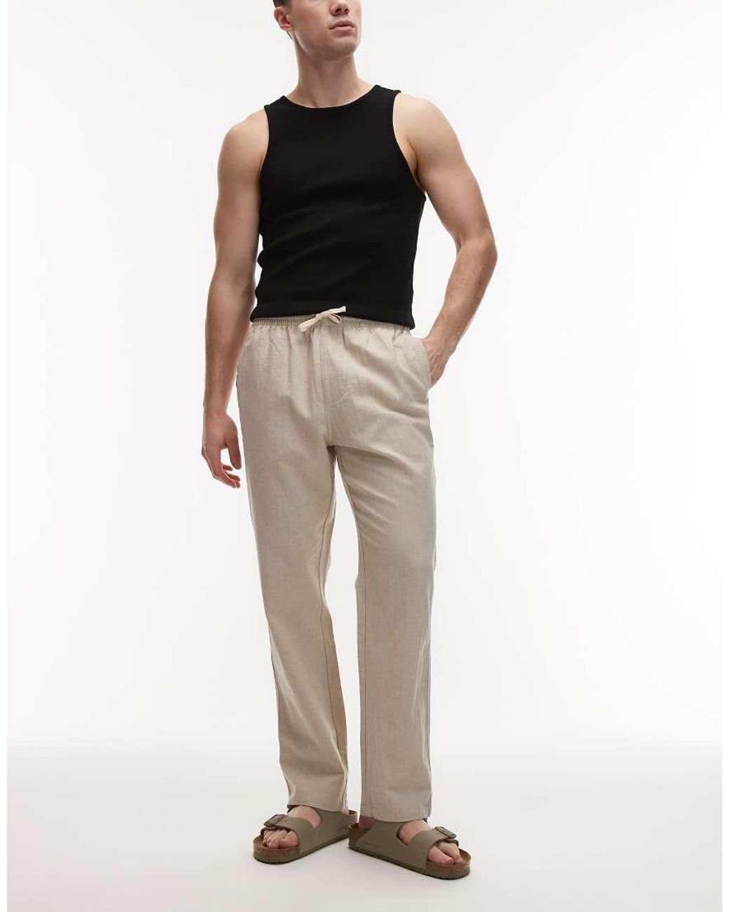 Rhythm Natural Linen Trouser for men