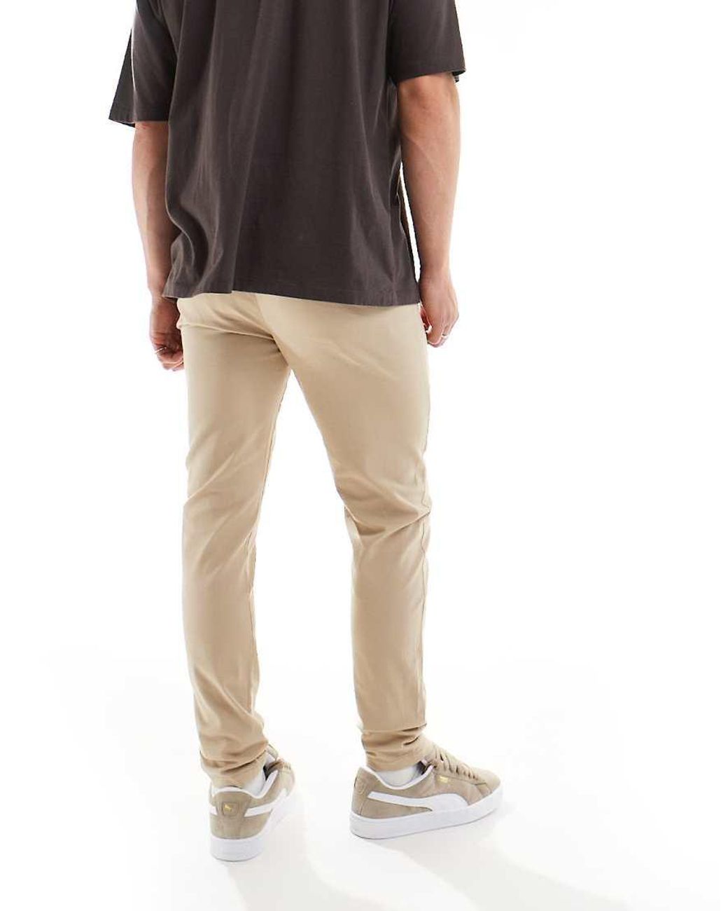 ASOS Natural Skinny Chinos for men