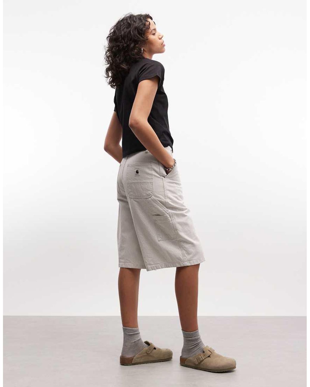 Carhartt Gray Mercer Single Knee Relaxed Fit Shorts