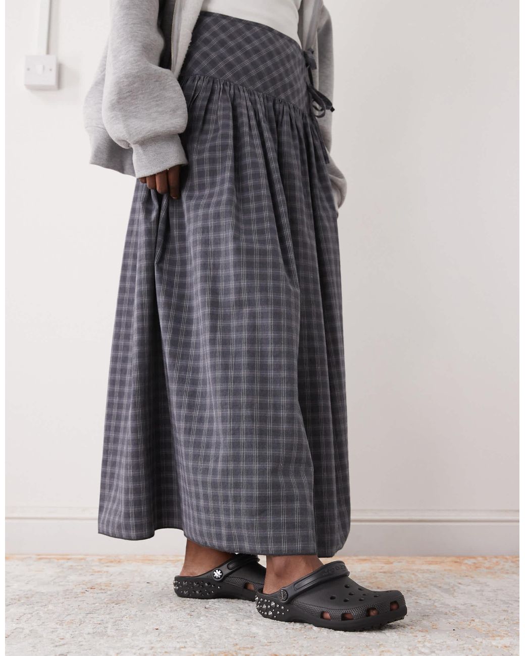 CROCSTM Gray Classic Studded Clog