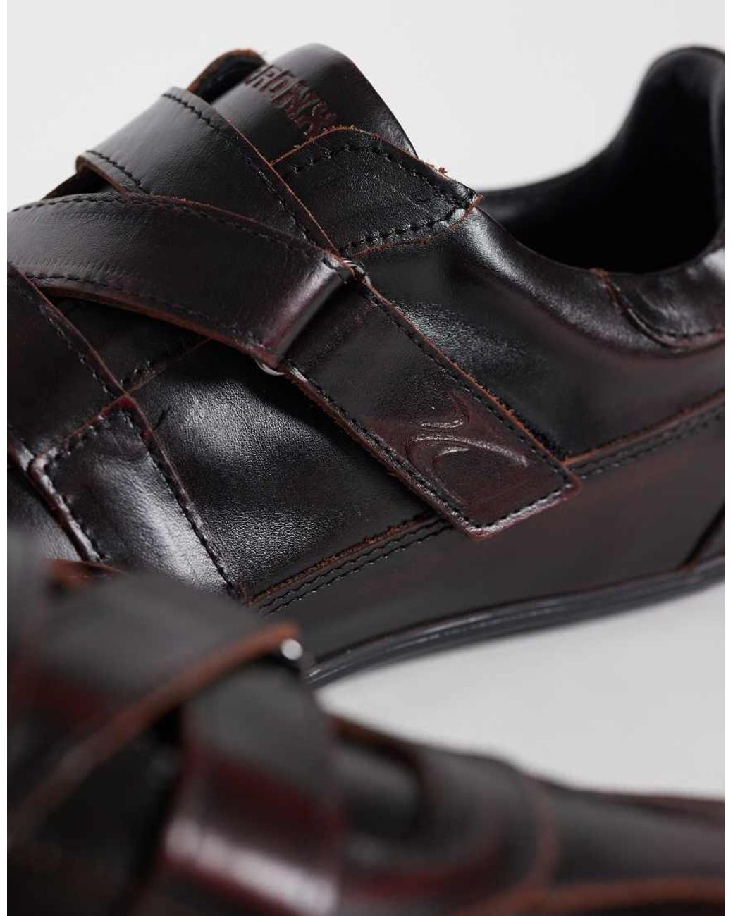 Bronx Black Tyl-aa Leather Trainers