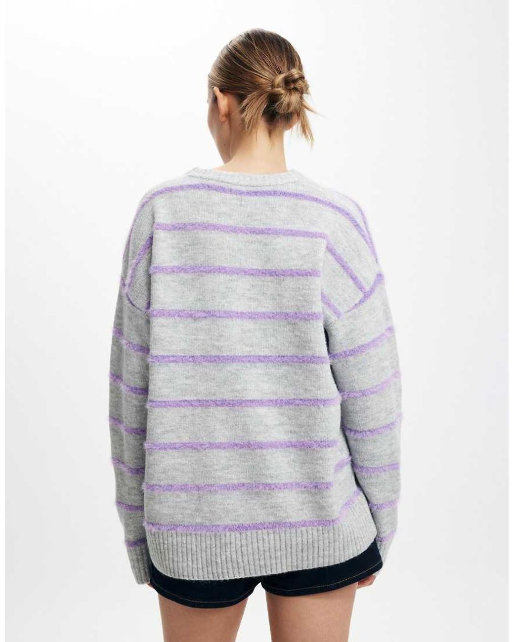 Cotton On Gray Luxe Crew Sweater