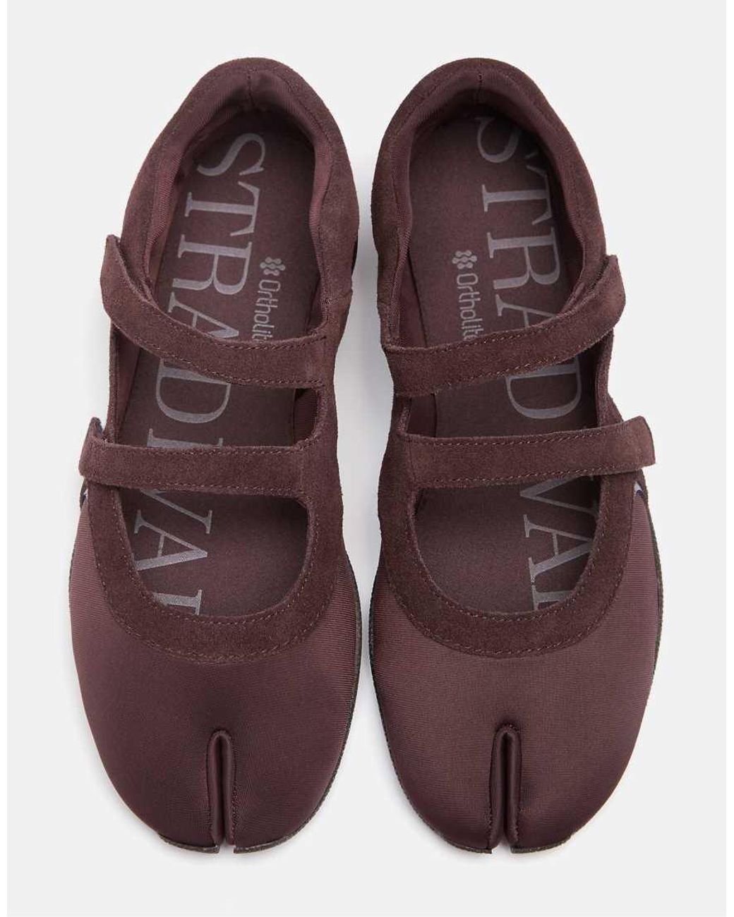 Stradivarius Brown S032 Split Toecap Trainers