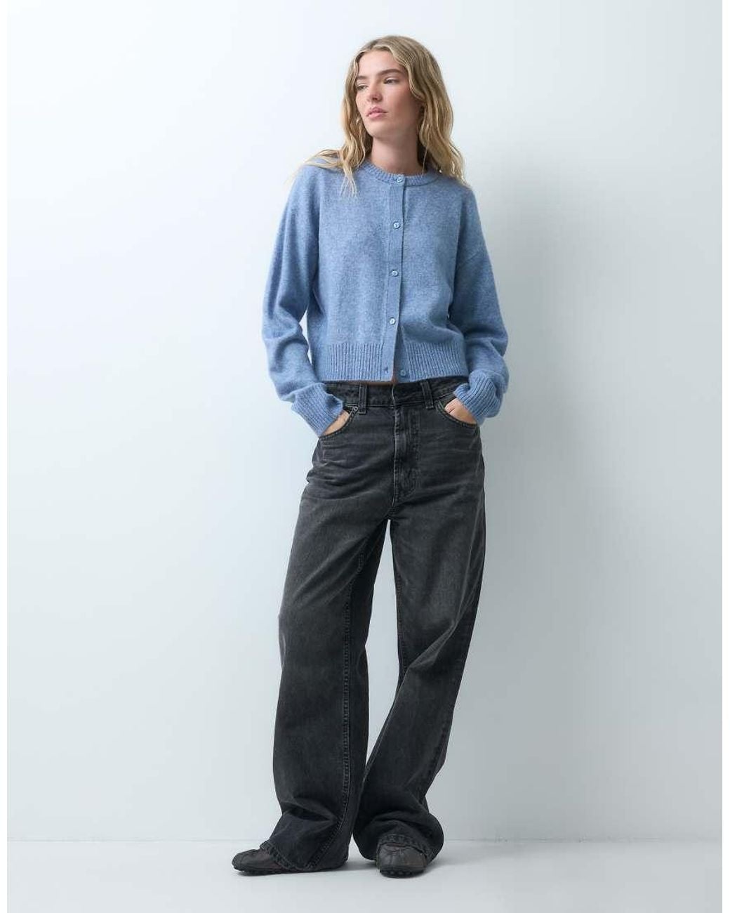 JJXX Blue Knitted Cardigan