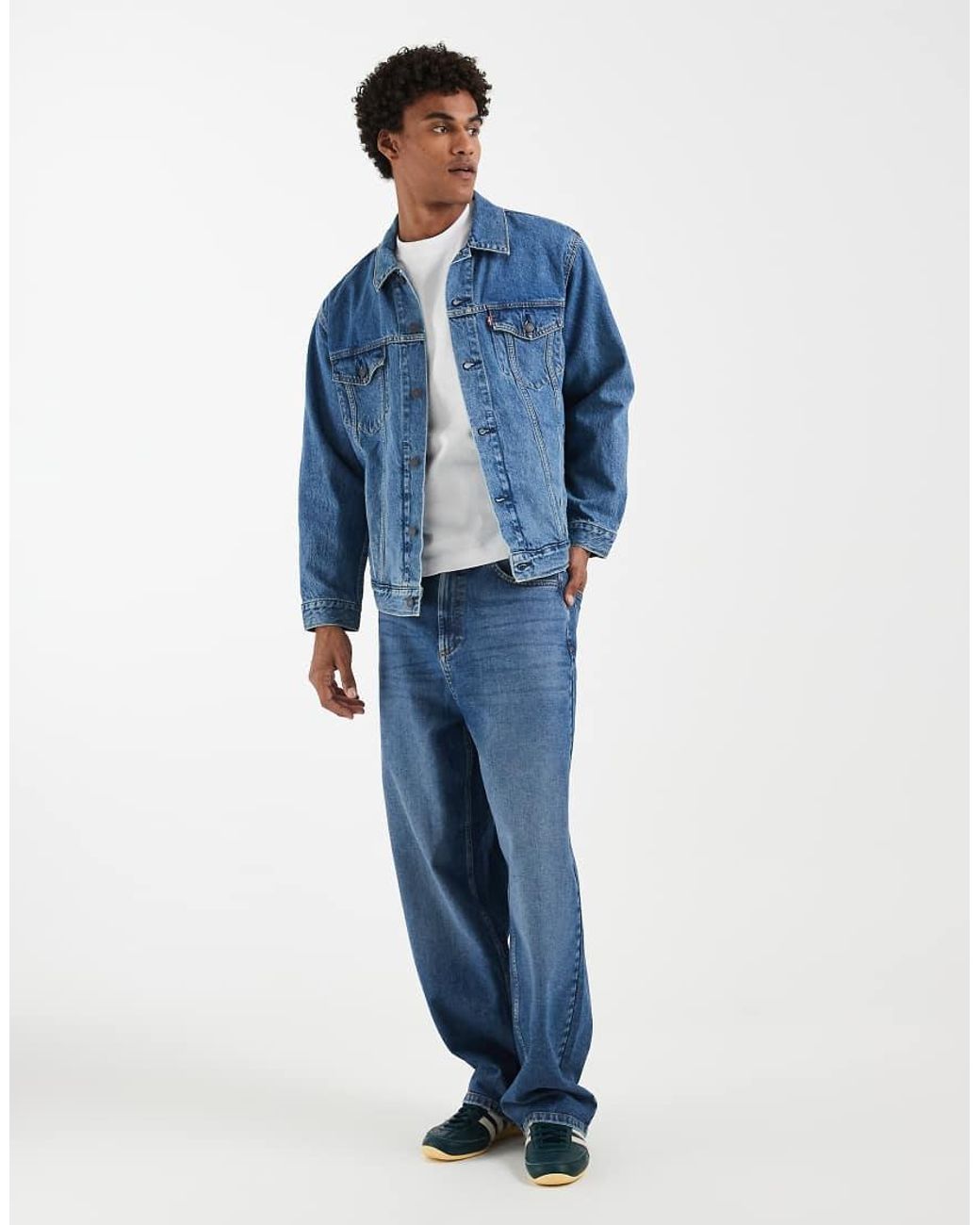 Levi's Blue Relaxed Fit Denim Trucker Jacket for men