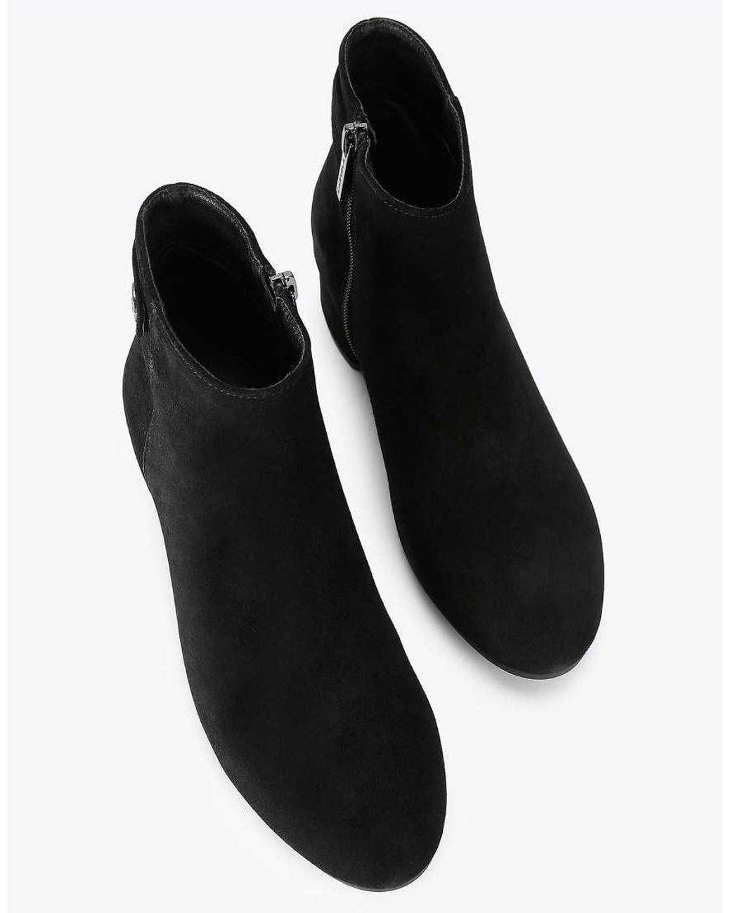 Carvela Kurt Geiger Black Gaia Ankle2 Wide Fit Low Ankle Boots