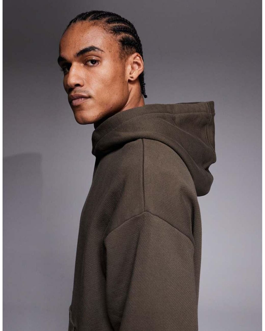 HUGO Gray Hugo Nazardo Co-ord Hoodie for men