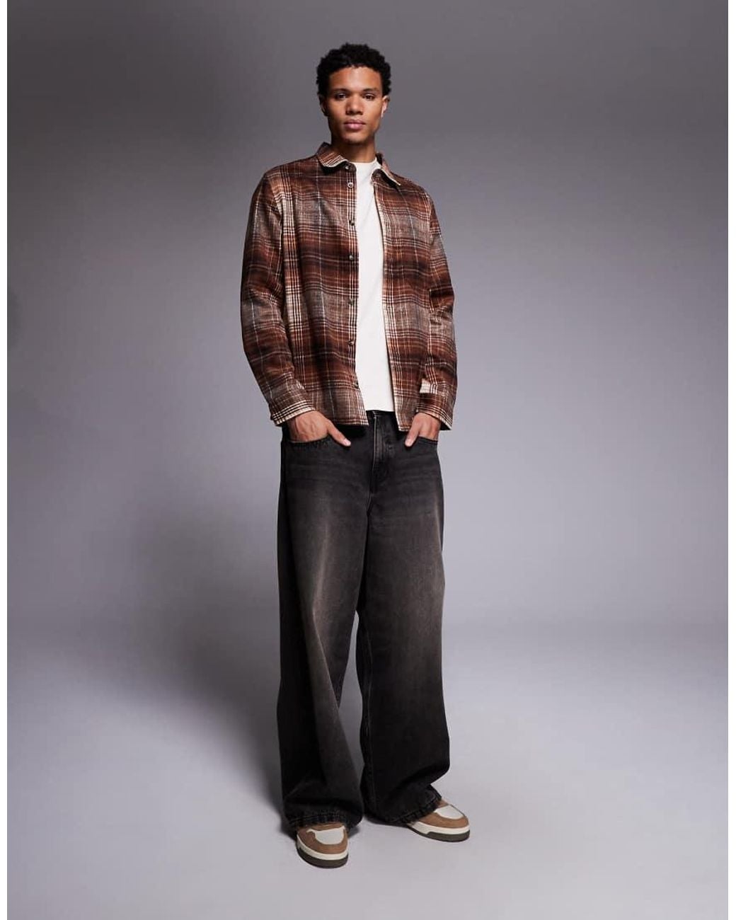 ASOS Brown Overshirt for men