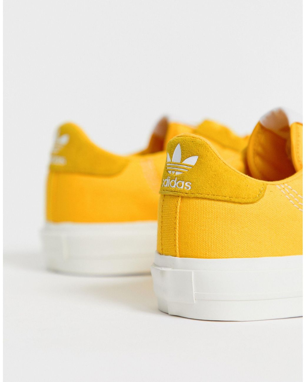 adidas originals continental 80 vulc trainers in mustard