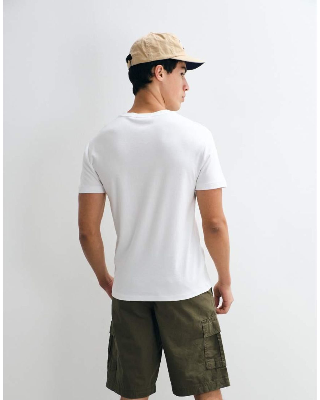 Polo Ralph Lauren White Icon Logo Short Sleeve Custom Slim Pima T-shirt for men
