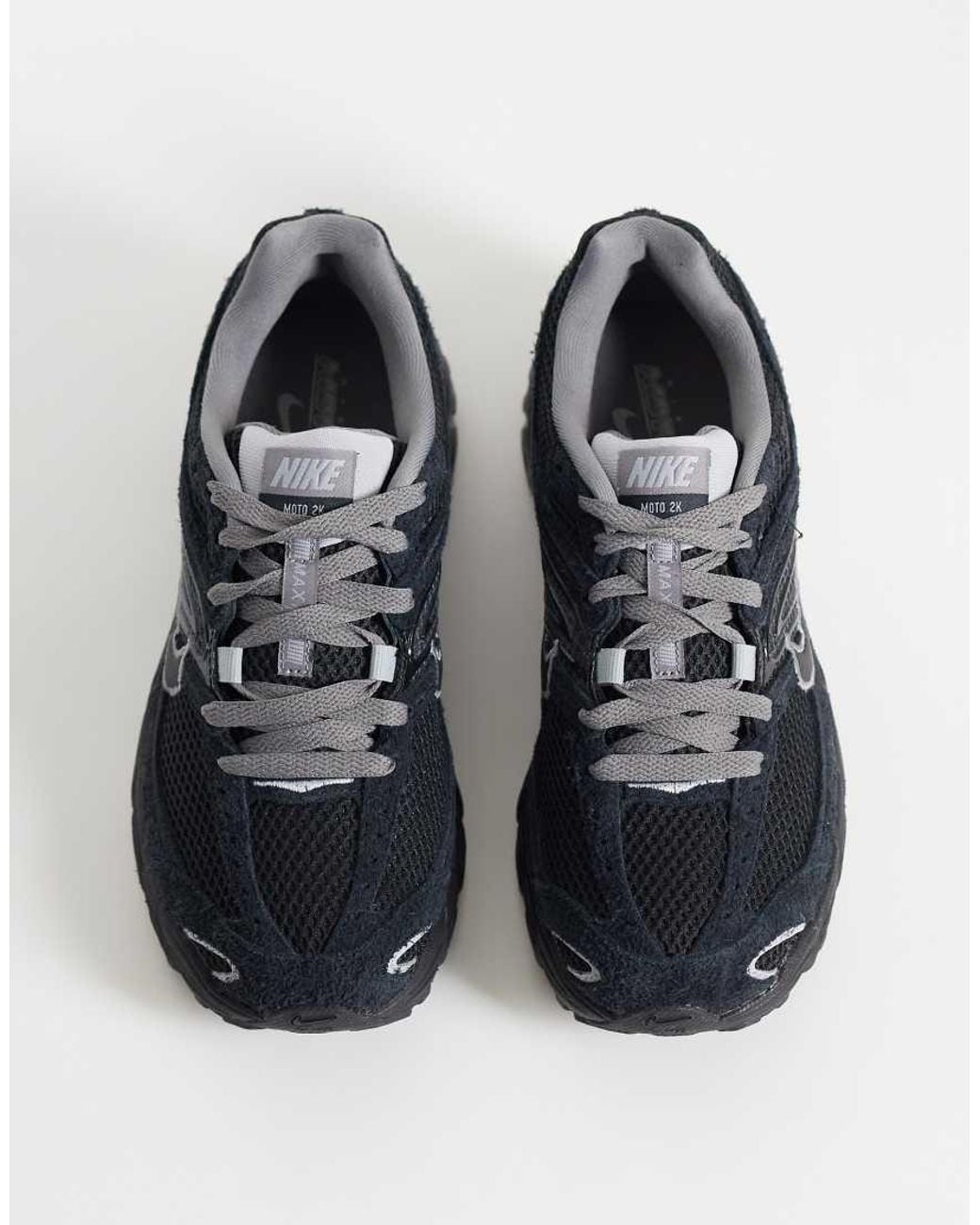Nike Blue Air Max Moto 2K Suede Mix Trainers