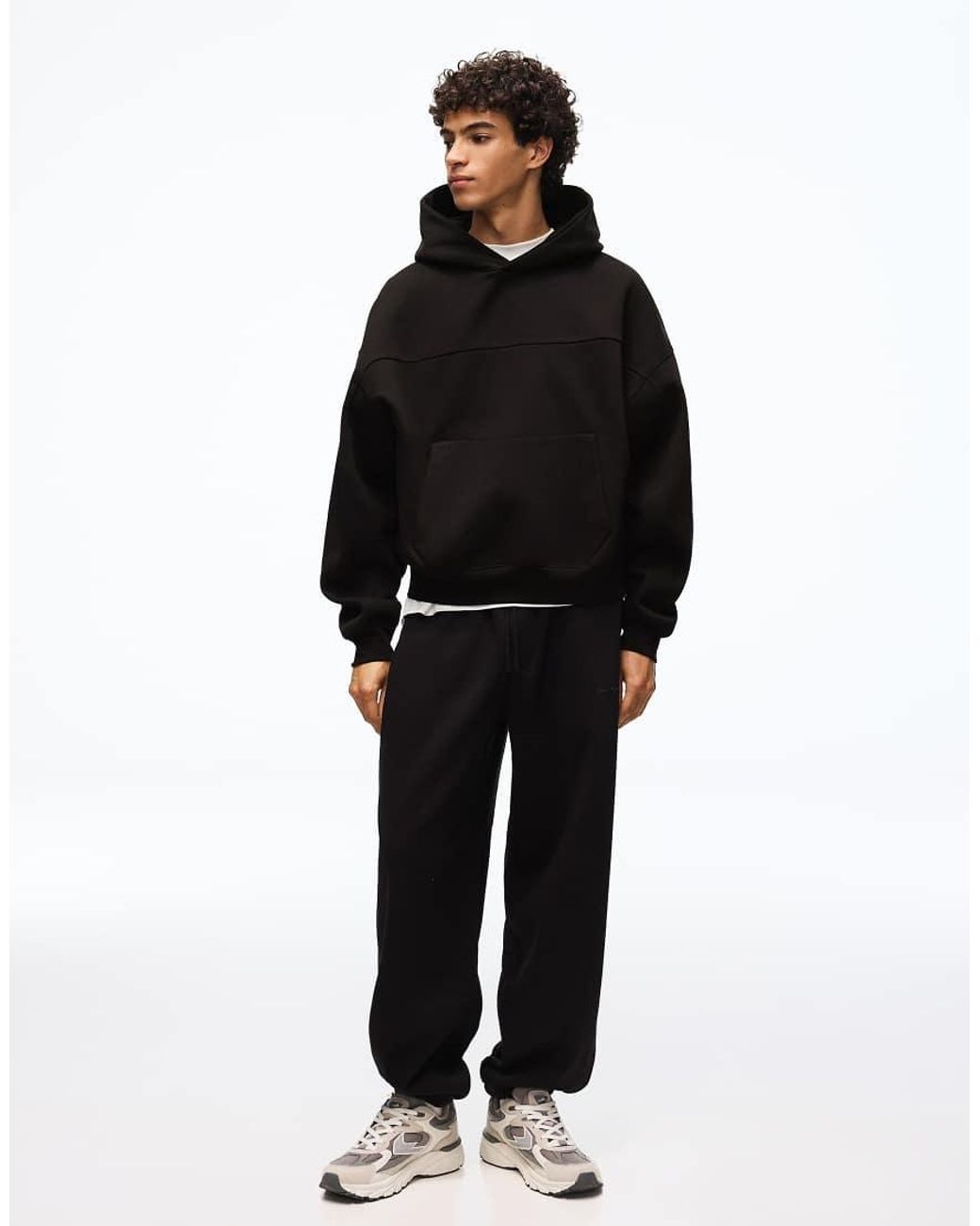 Bershka Black Volume joggers for men