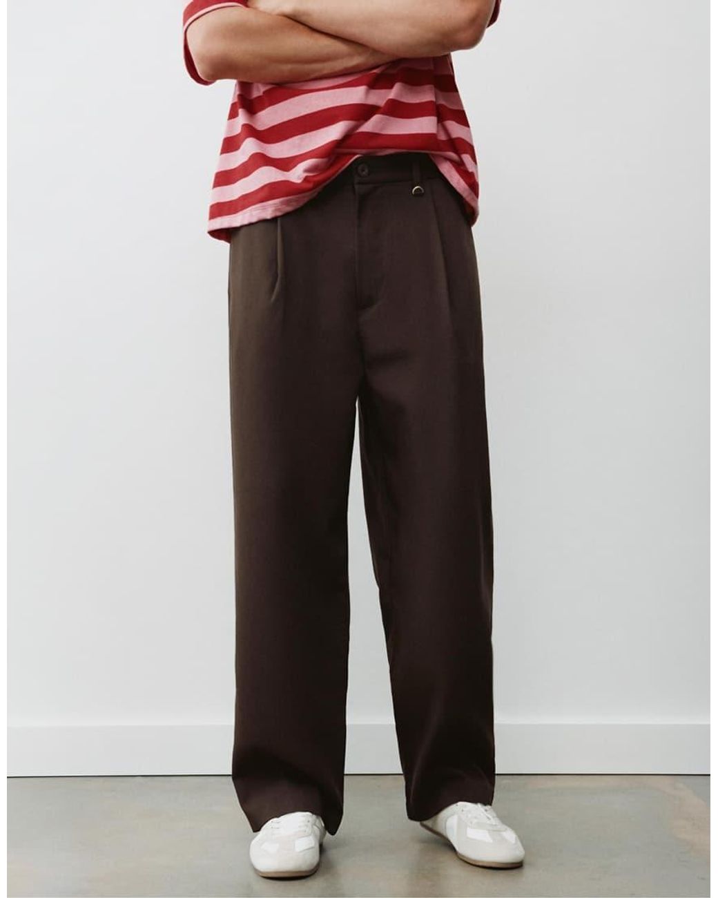 Pull&Bear Tailored Darted Trousers for men