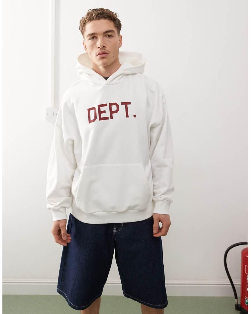 Collusion Dept Hoodie in White for Men Lyst UK
