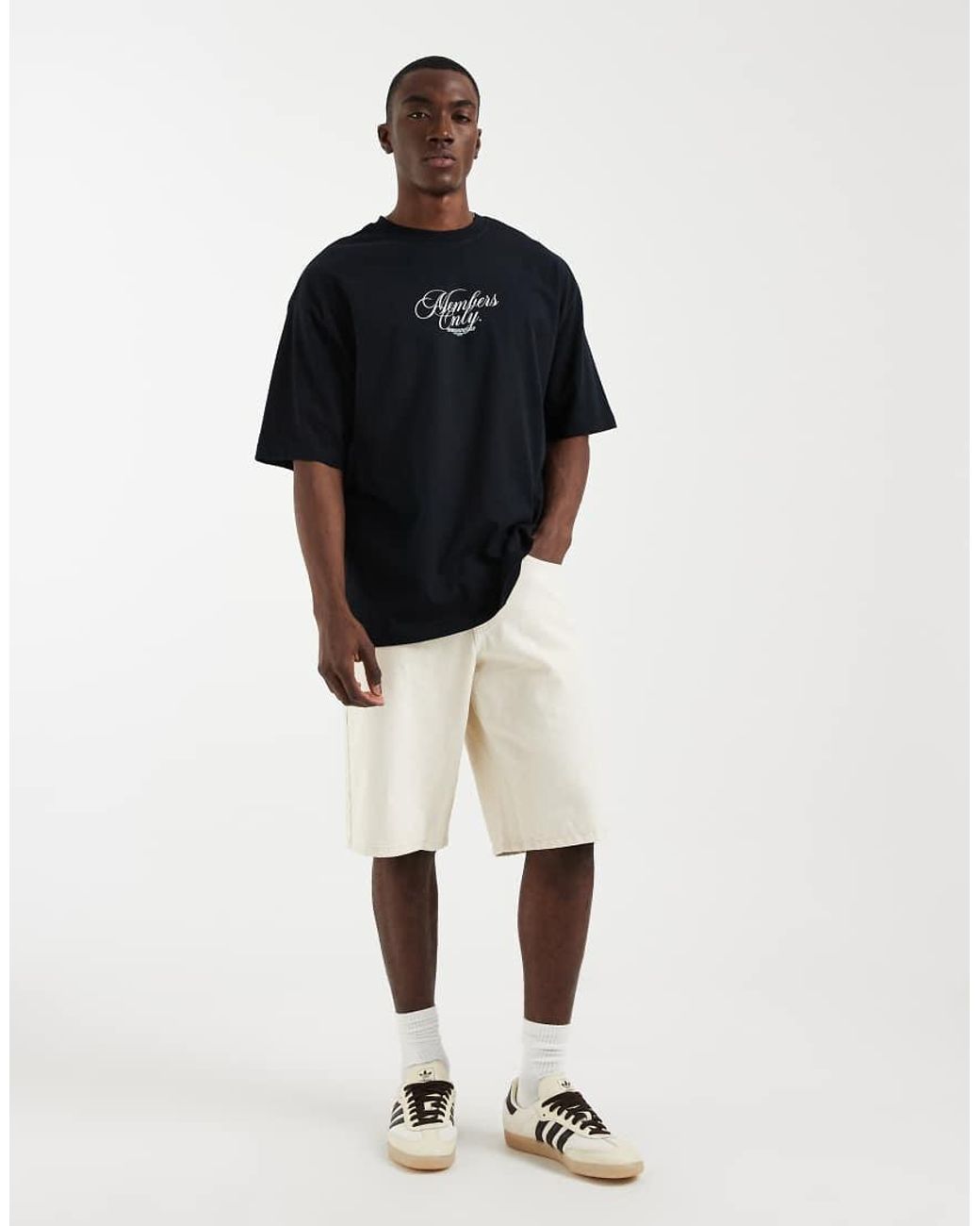 ASOS Blue Oversized T-shirt With Scenic Graphic for men