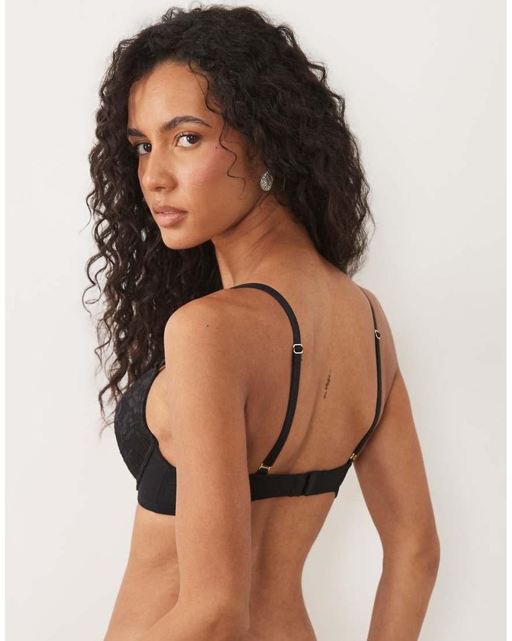 Ann Summers Black Sexy Lace Padded Boost Bra
