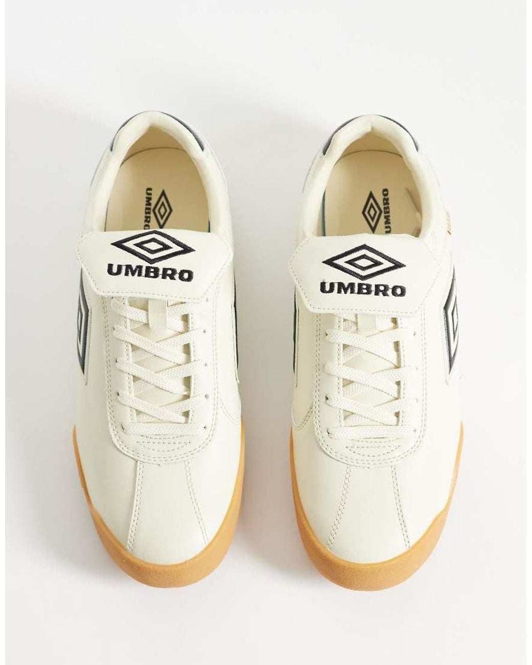 Umbro White 5V5 Leather Trainers for men