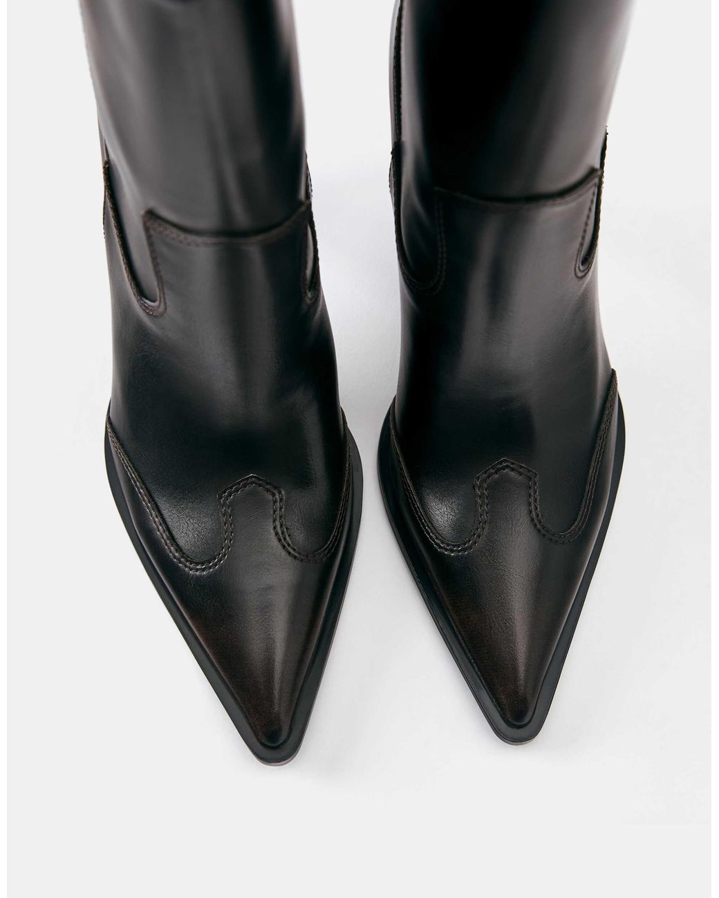 Pull&Bear Black Cowboystiefel mit absatz