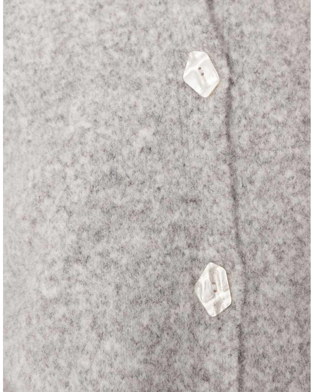 ASOS Blue Knitted Cardigan With Button Interest With Wool