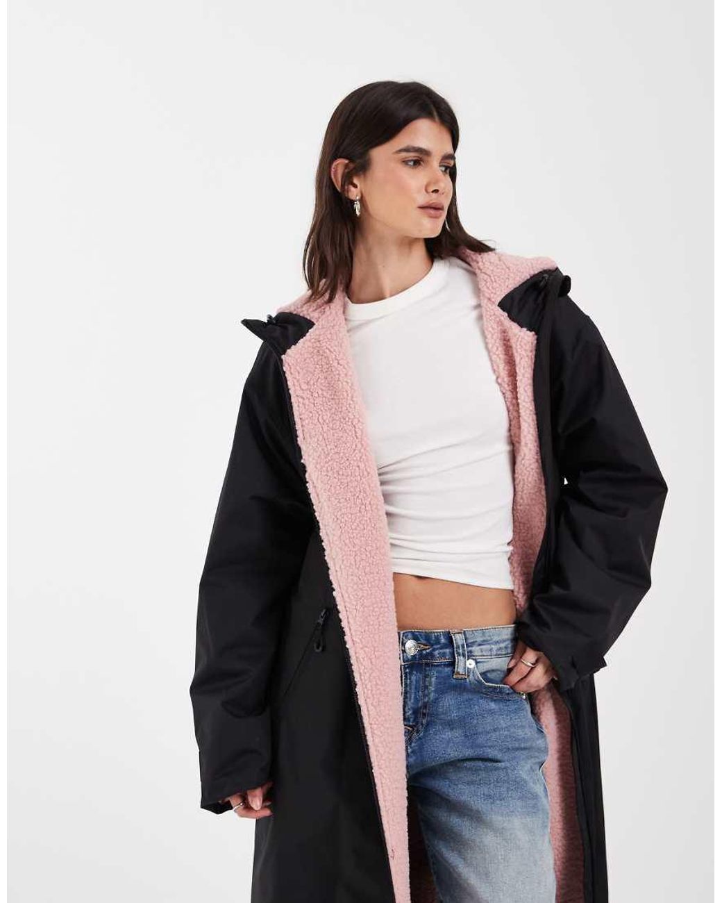 ASOS Blue Longline Rain Coat