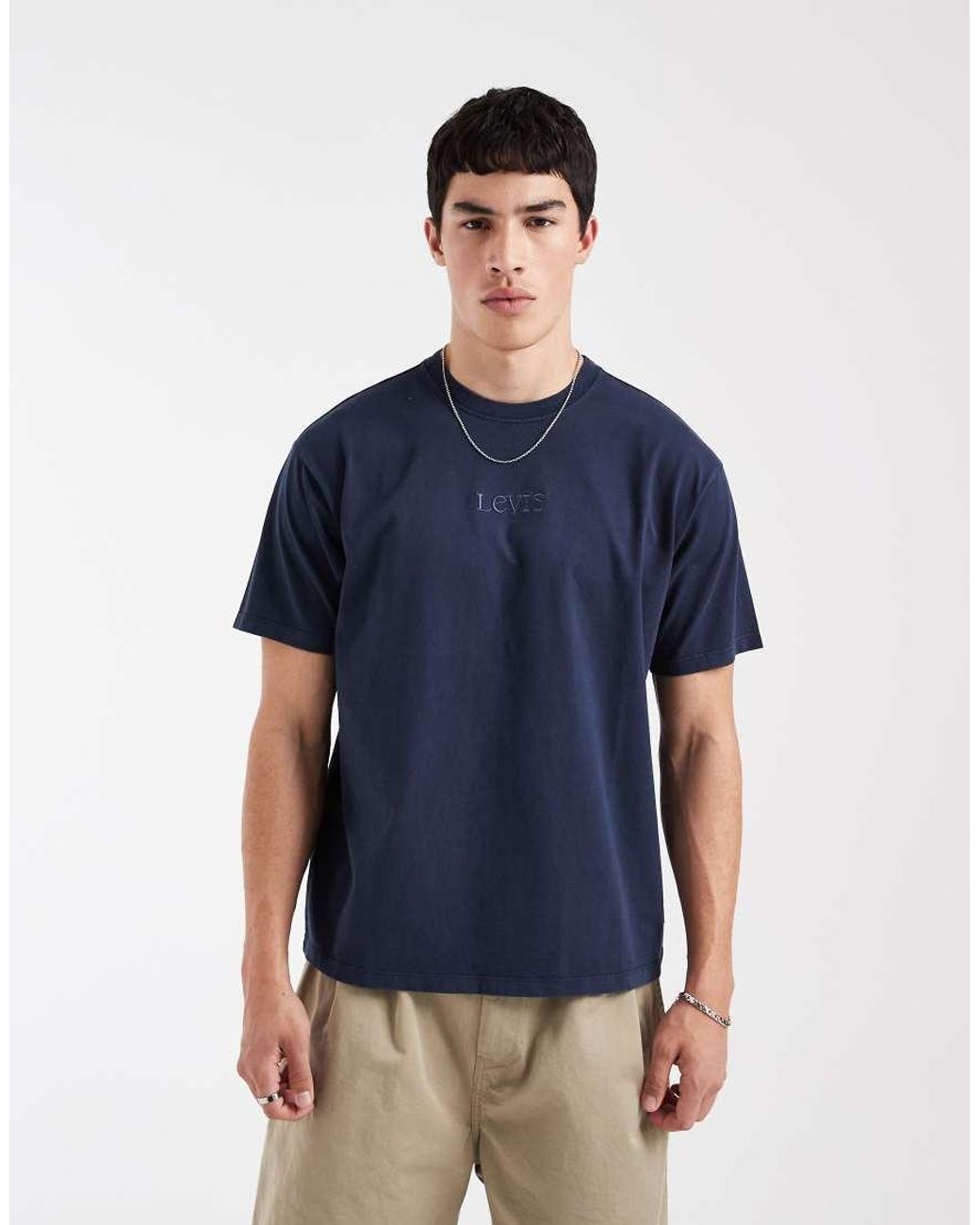 Levi's Blue Chest Logo T-Shirt for men