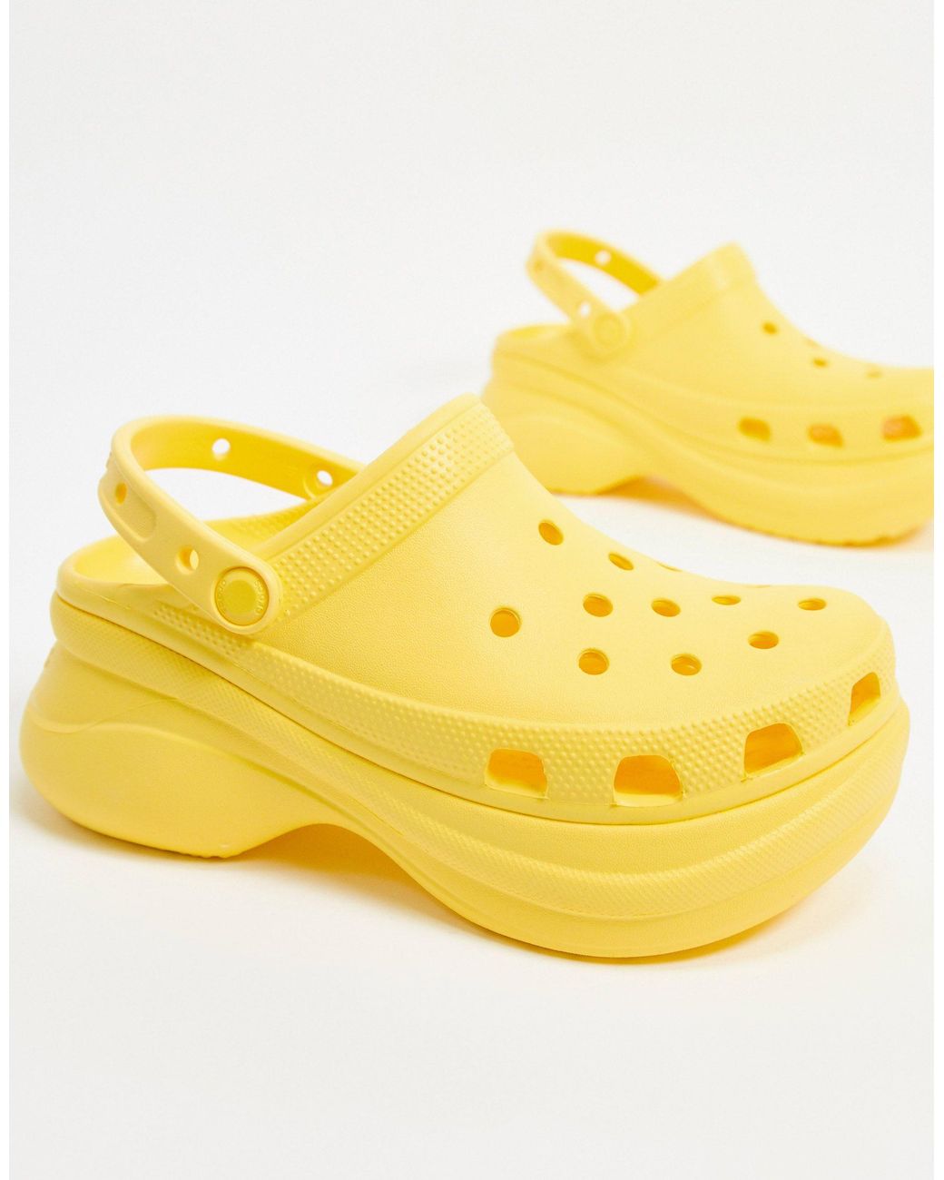 Zuecos con plataforma en amarillo Bae Crocs™ de Amarillo | Lyst