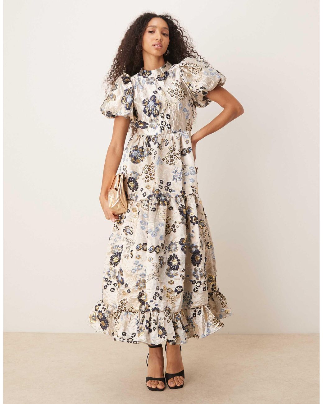 Sister Jane Dream Sister Floral Jacquard Maxi Dress in