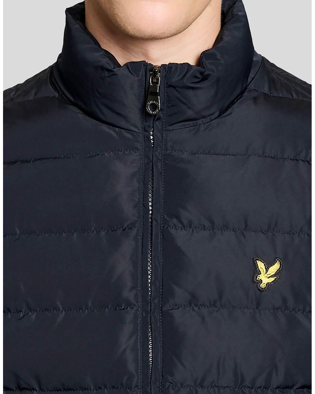 Lyle & Scott Blue Quilted Jacket for men