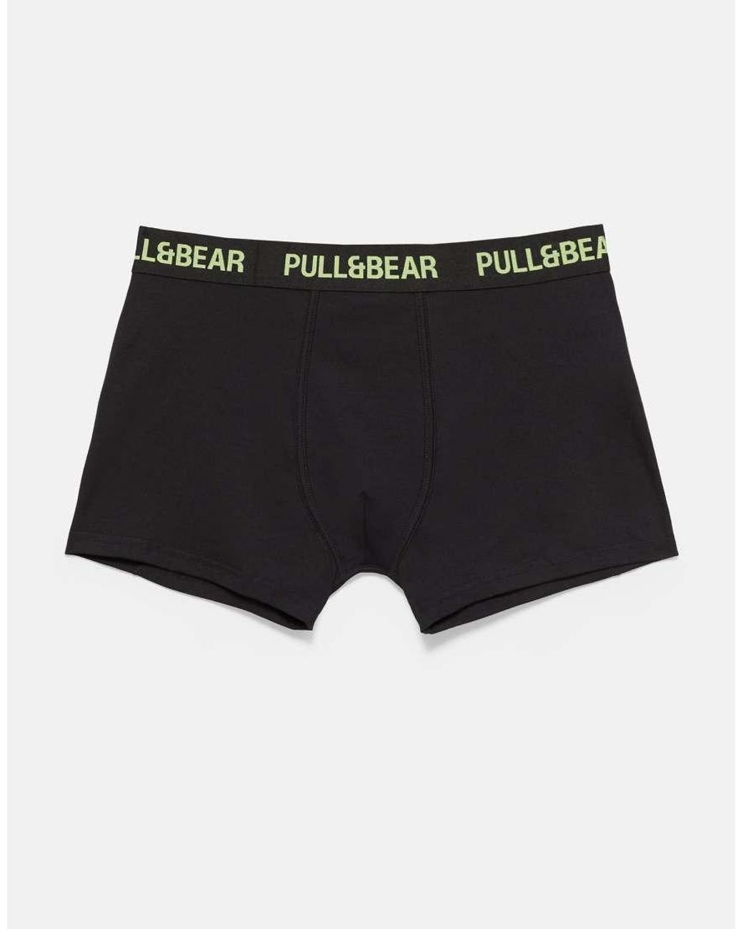 Pull&Bear Black Pack Of 3 Boxers for men