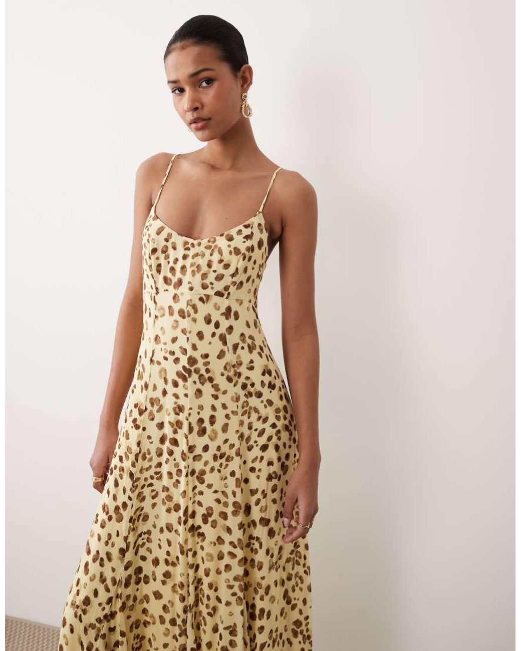 Nobody's Child Natural Kiki Cami Open Tie Back Maxi Dress