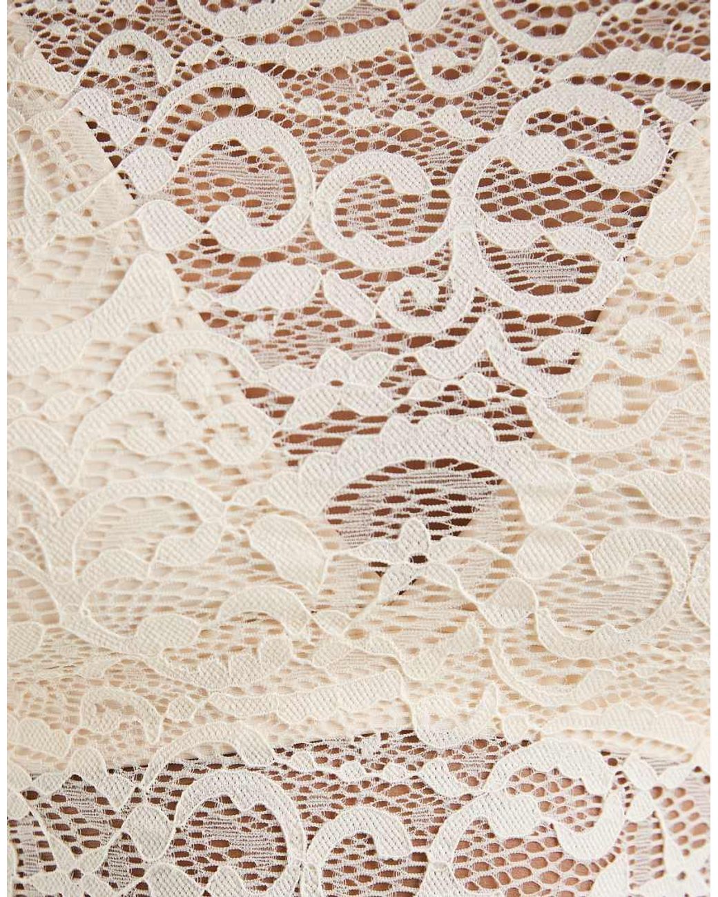 Motel Brown Nova Lace Top