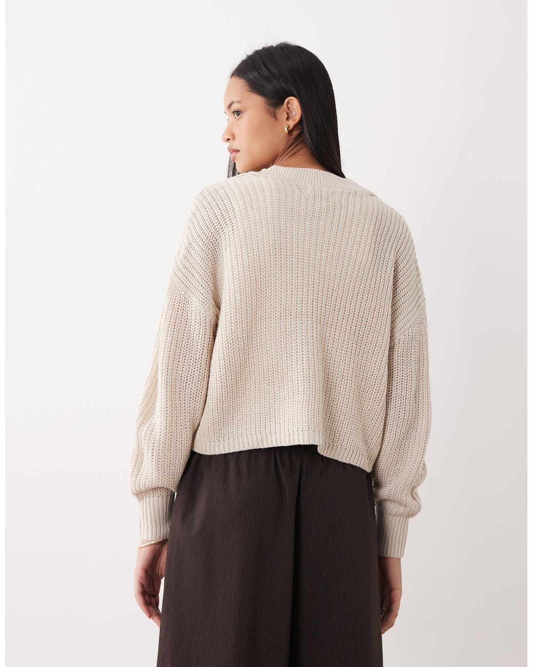 ONLY White – strickjacke