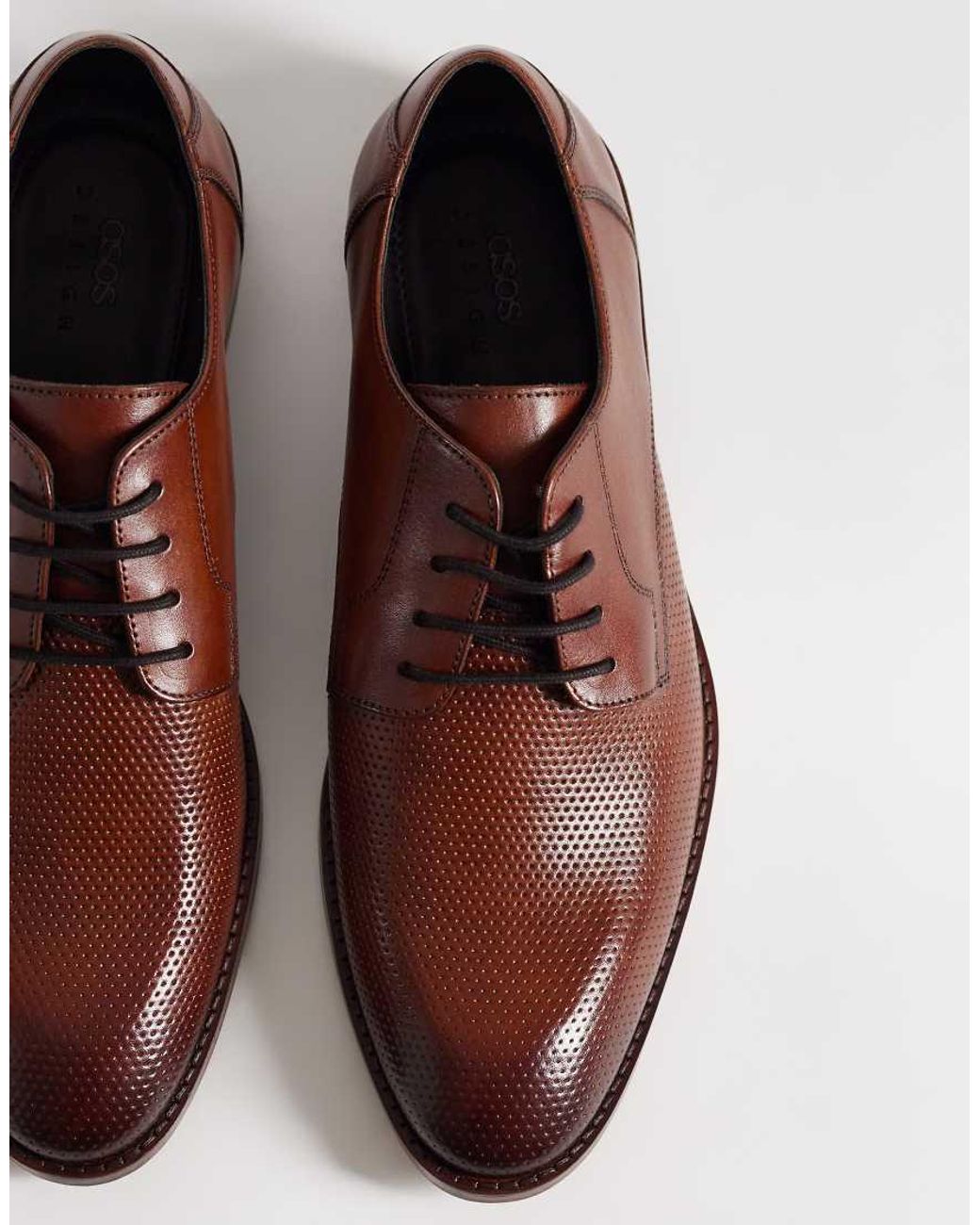 ASOS Brown Lace Up Derby Shoes for men