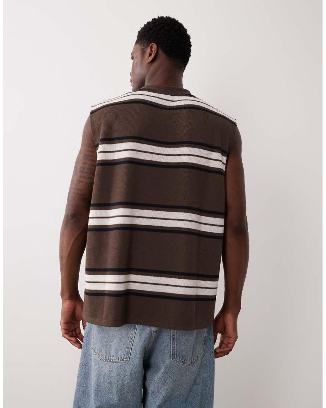 ASOS Multicolor Heavyweight Oversized Tank for men