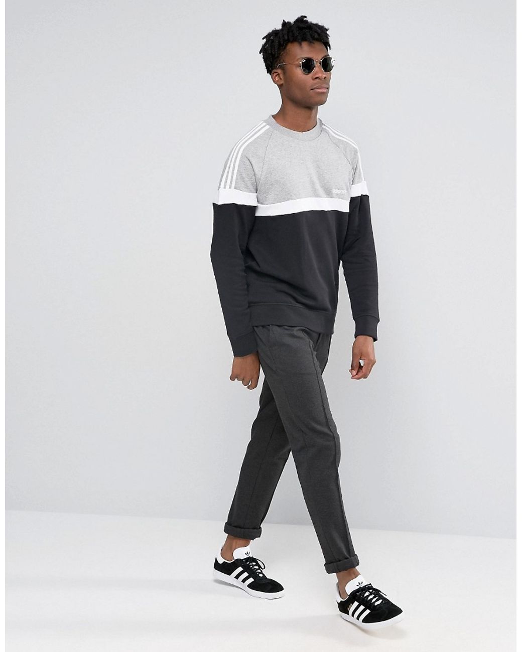 adidas Originals Itasca Crew Sweatshirt Ay7713 in Black for Men | Lyst  Australia